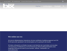 Tablet Screenshot of bix-pack.de